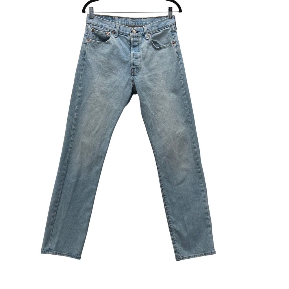 Levi's men’s 501 Straight Leg Jeans - Light Blue